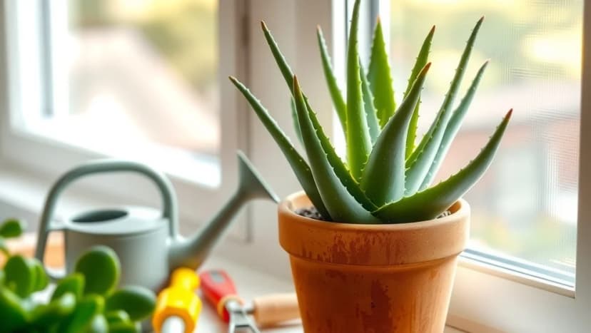 Aloe vera växt passar i varje hem