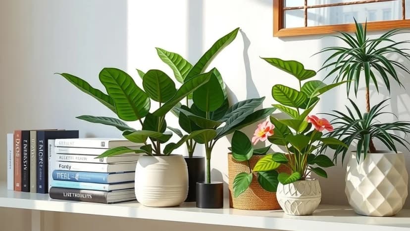 Konstgjorda växter som ser äkta ut