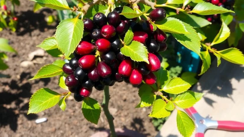 Lagerhägg på stam växer i din trädgård